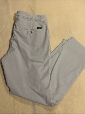 Mason Men's Light Gray Chino Pants - Classic Fit Size 36 Made In Italy